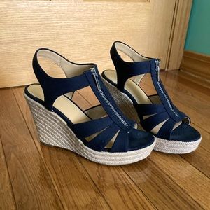 MICHAEL Michael Kors Black Berkley Wedge size 8